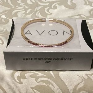 Avon Ultra Flex Birthstone Cuff Bracelet July.